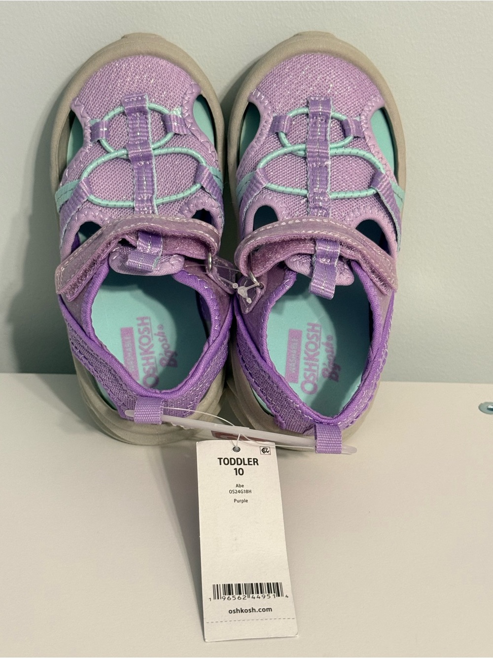 OshKosh B'gosh Lavender and Mint Girls' Sandals